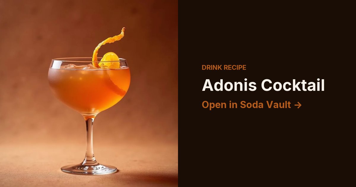 Adonis Cocktail