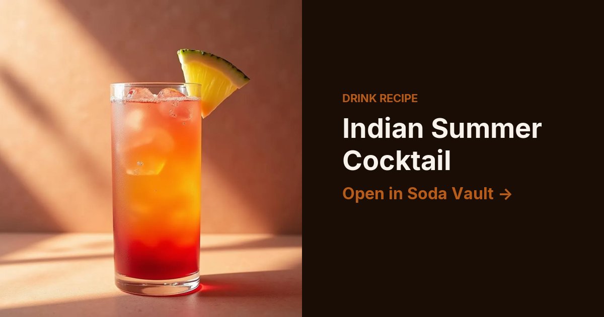 Indian Summer Cocktail