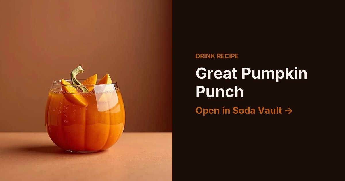 Great Pumpkin Punch