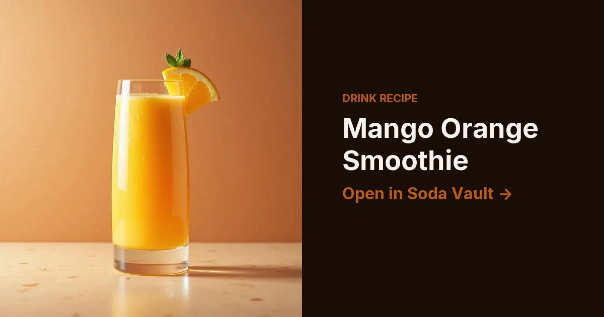 Mango Orange Smoothie
