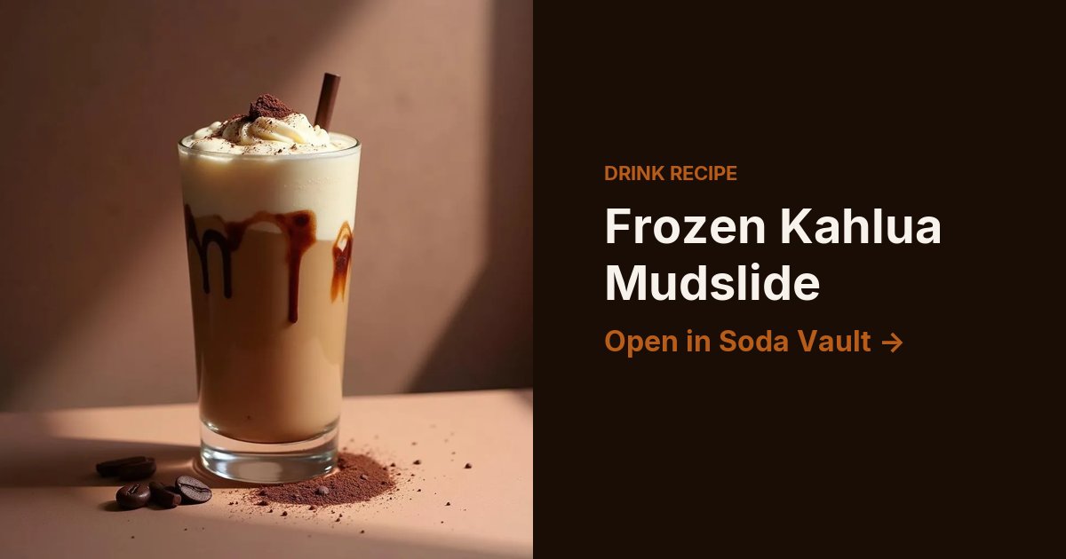 Frozen Kahlua Mudslide