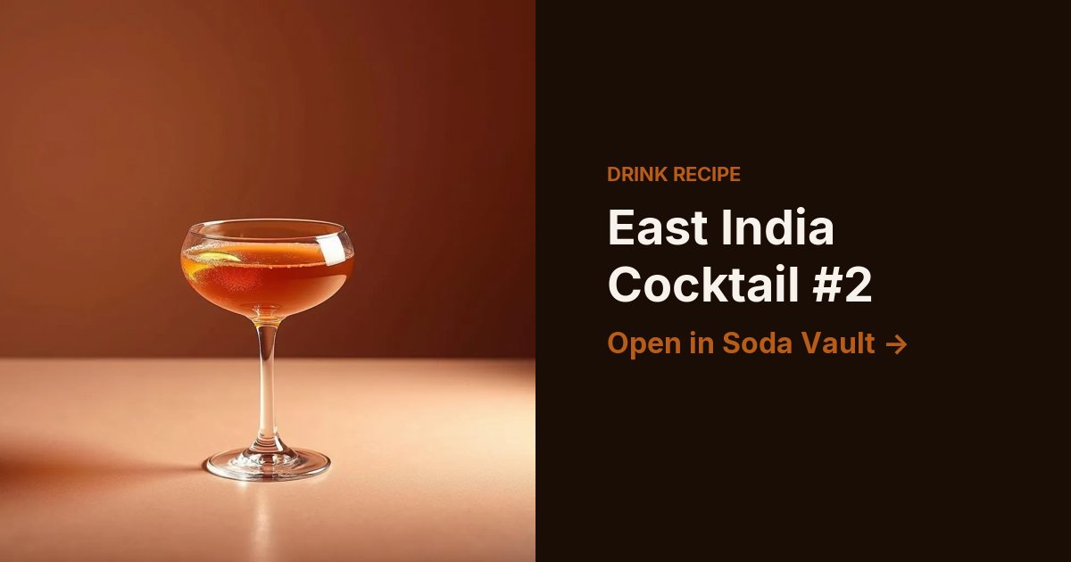 East India Cocktail #2