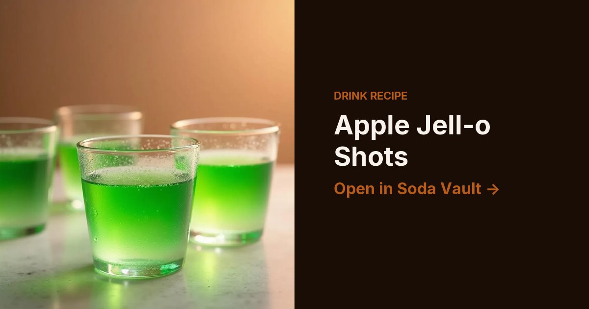 Apple Jell-o Shots