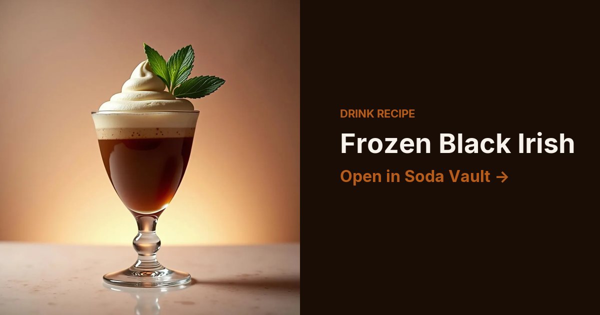 Frozen Black Irish