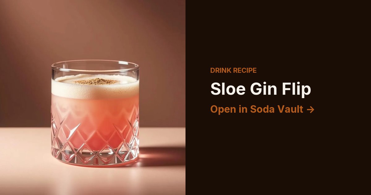 Sloe Gin Flip