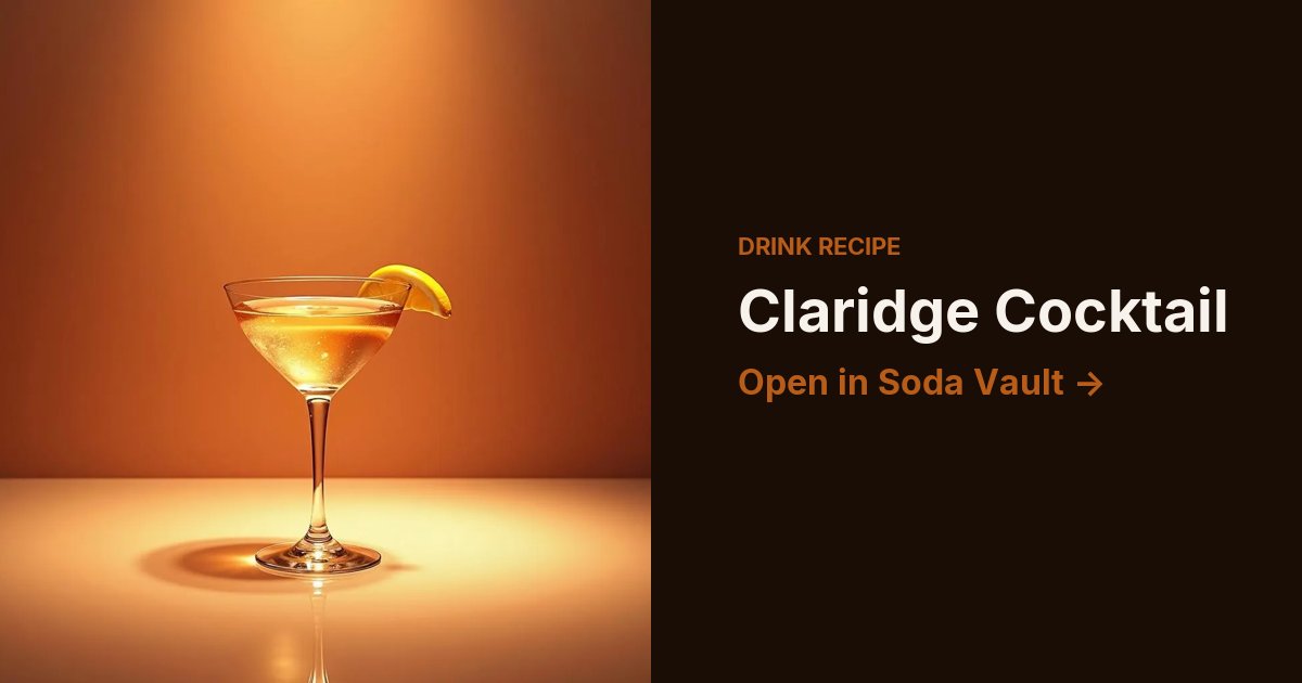 Claridge Cocktail