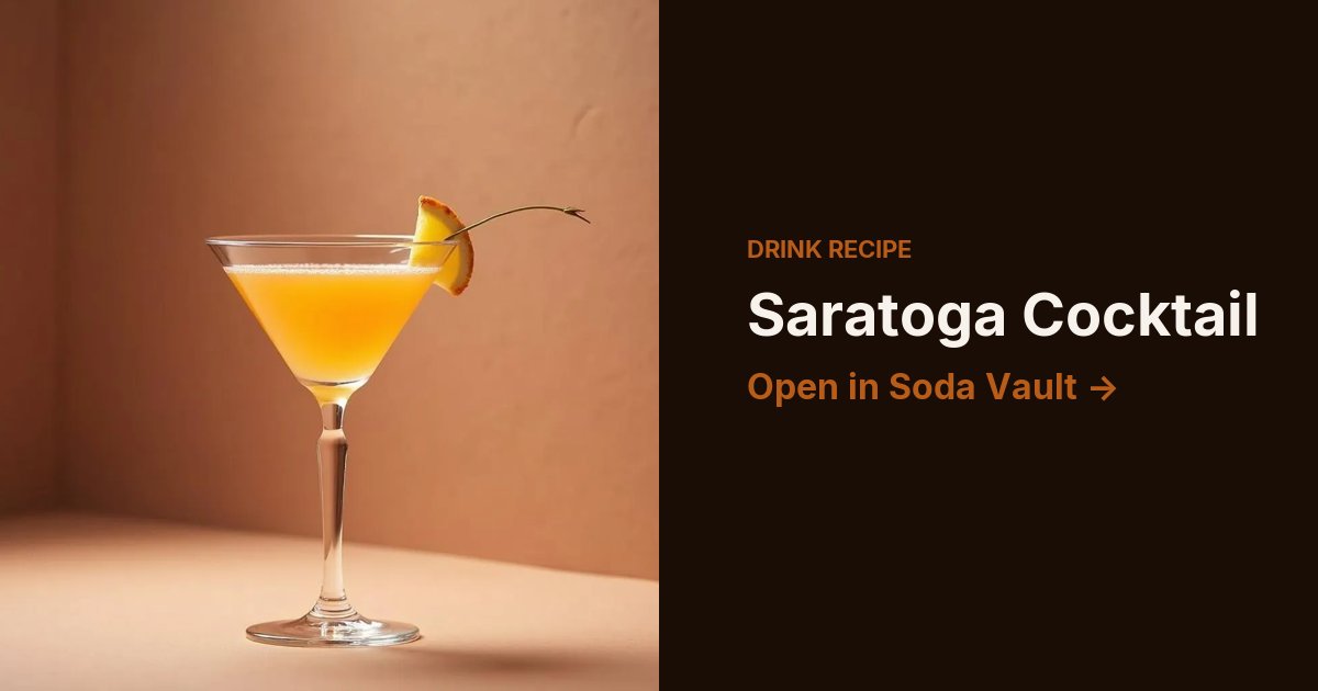 Saratoga Cocktail