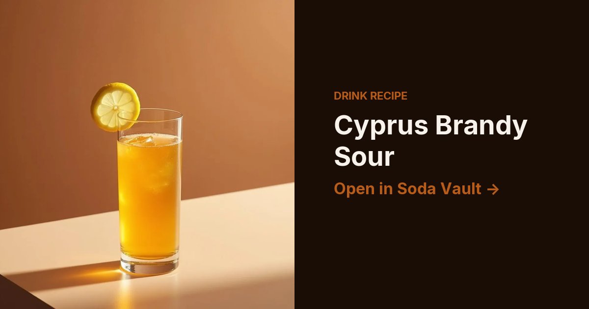 Cyprus Brandy Sour