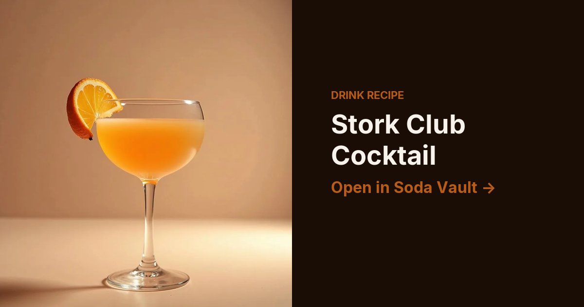 Stork Club Cocktail