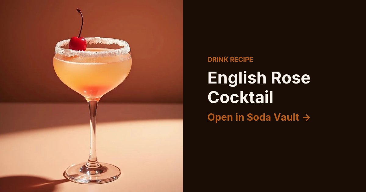 English Rose Cocktail