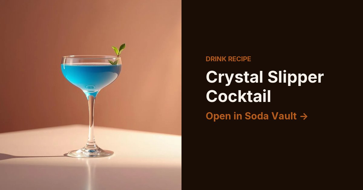 Crystal Slipper Cocktail