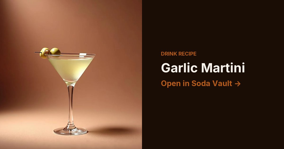 Garlic Martini
