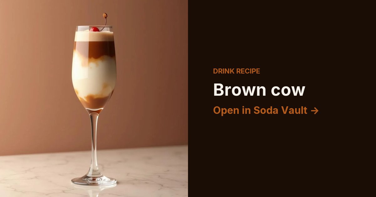 Brown cow