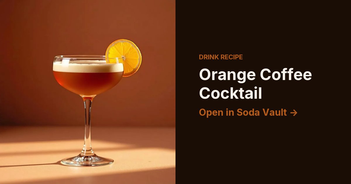 Orange Coffee Cocktail