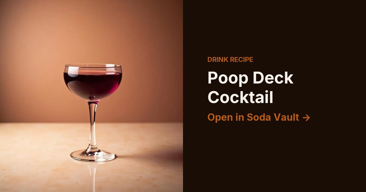 Poop Deck Cocktail