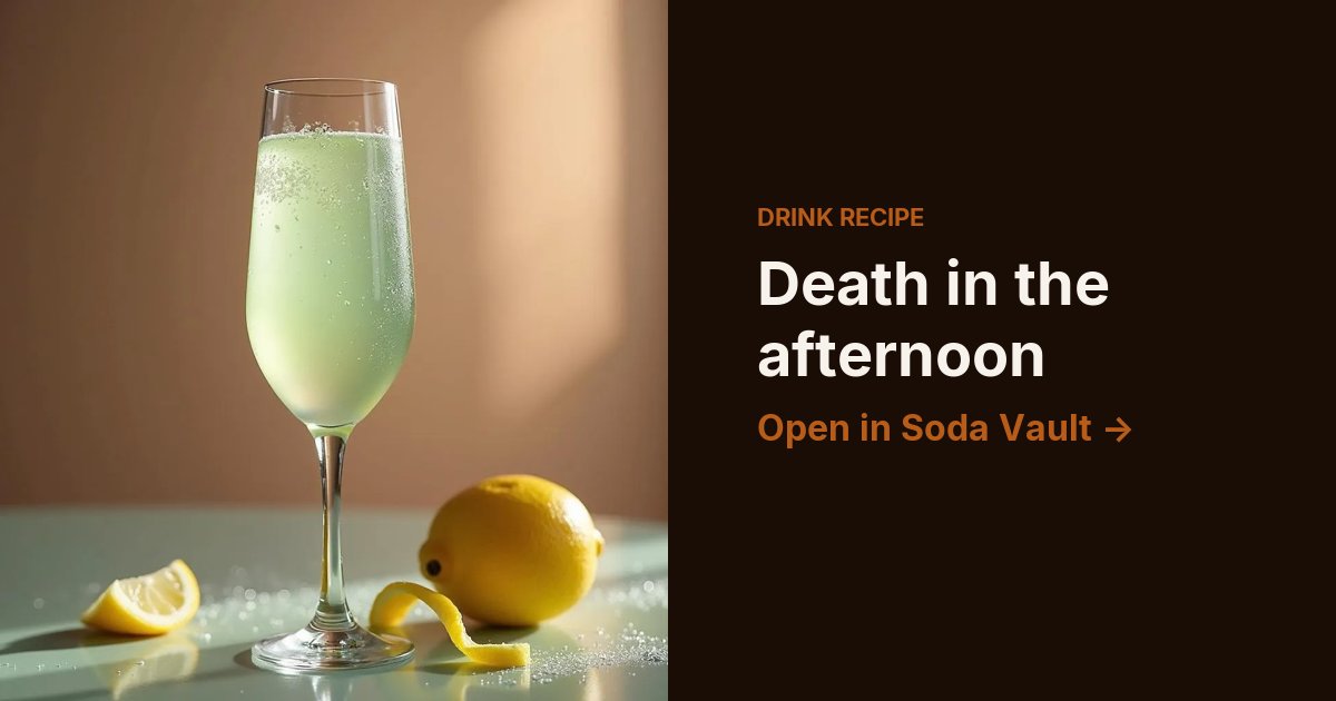 Death in the afternoon