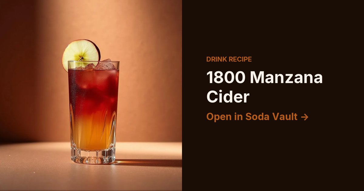 1800 Manzana Cider