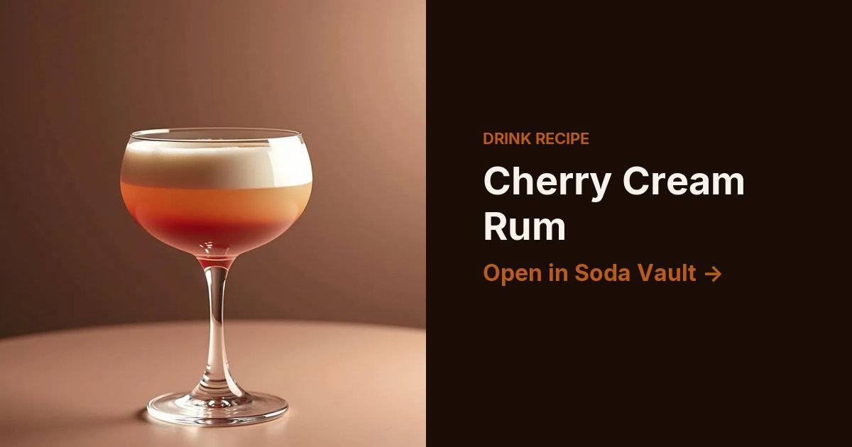 Cherry Cream Rum