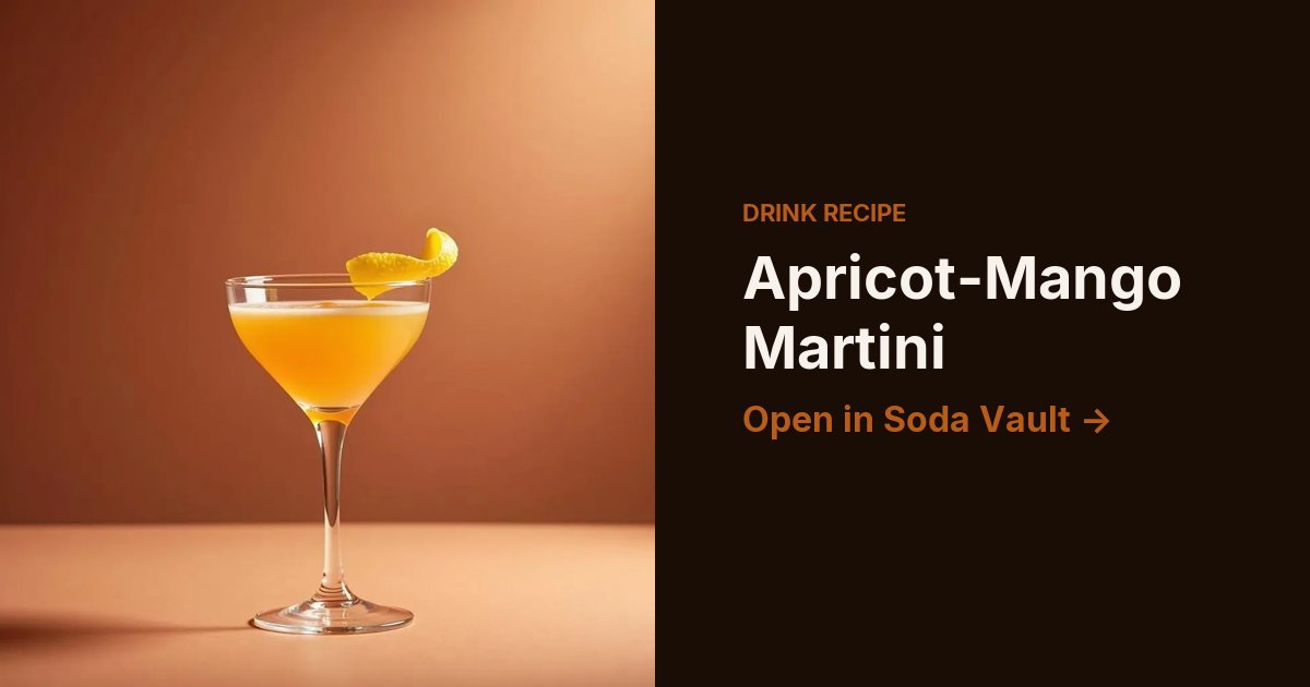 Apricot-Mango Martini