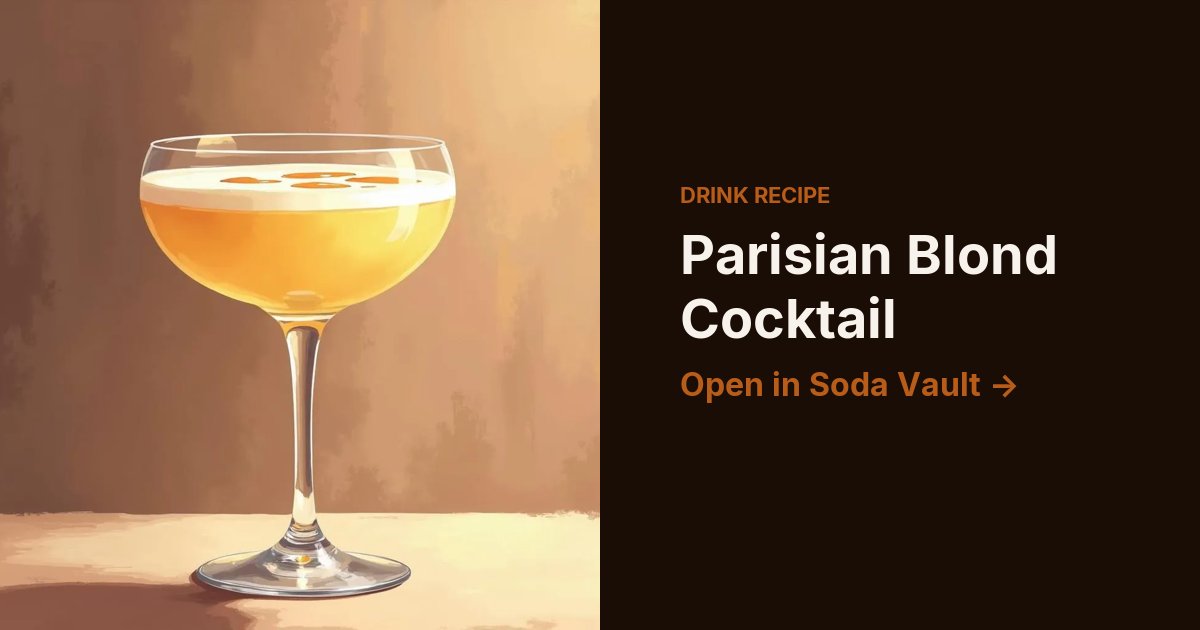 Parisian Blond Cocktail
