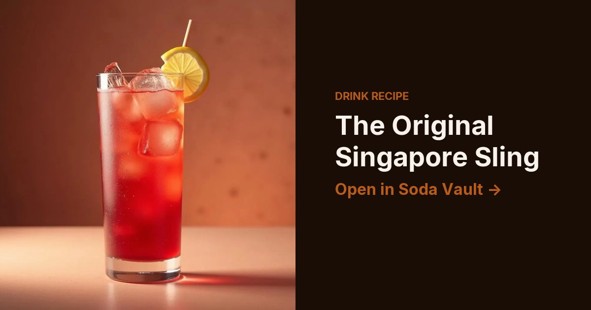 The Original Singapore Sling