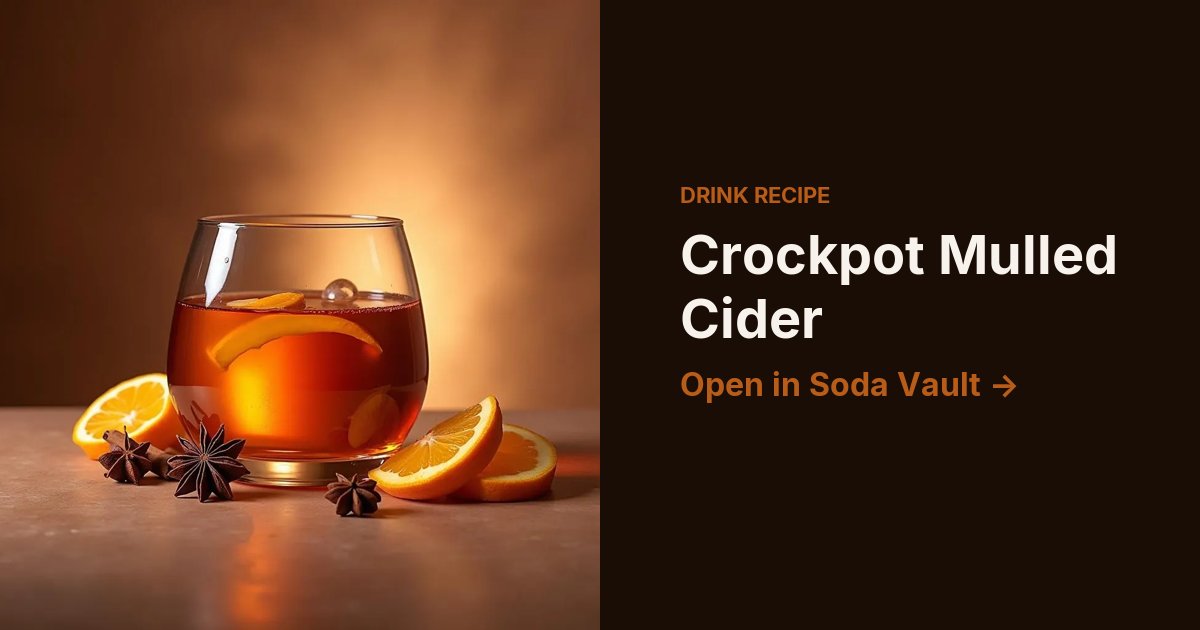 Crockpot Mulled Cider