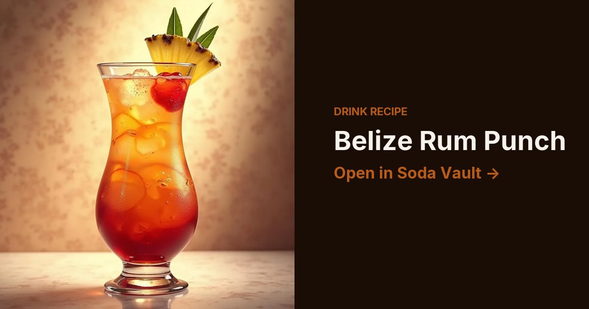 Belize Rum Punch
