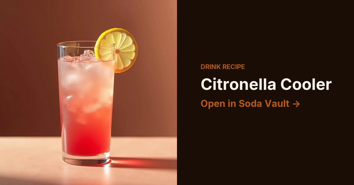 Citronella Cooler