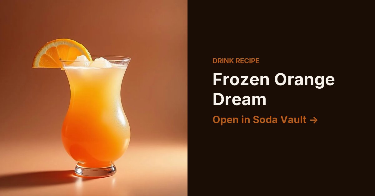 Frozen Orange Dream