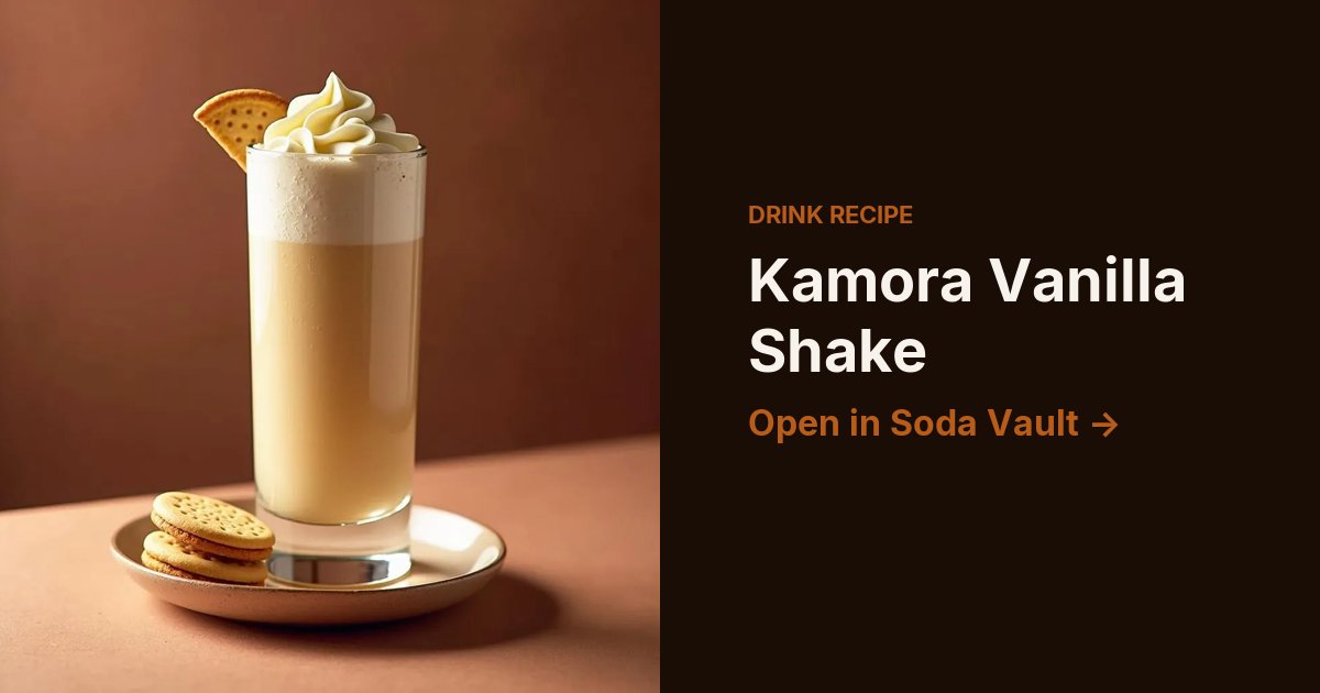 Kamora Vanilla Shake
