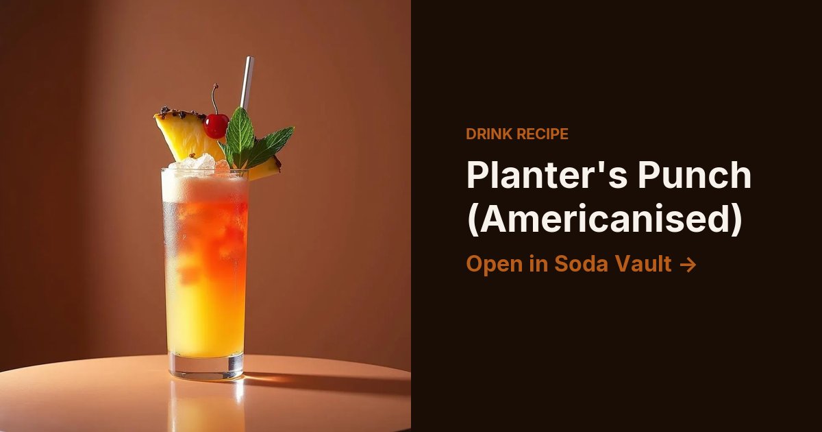 Planter's Punch (Americanised)