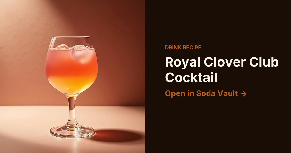 Royal Clover Club Cocktail