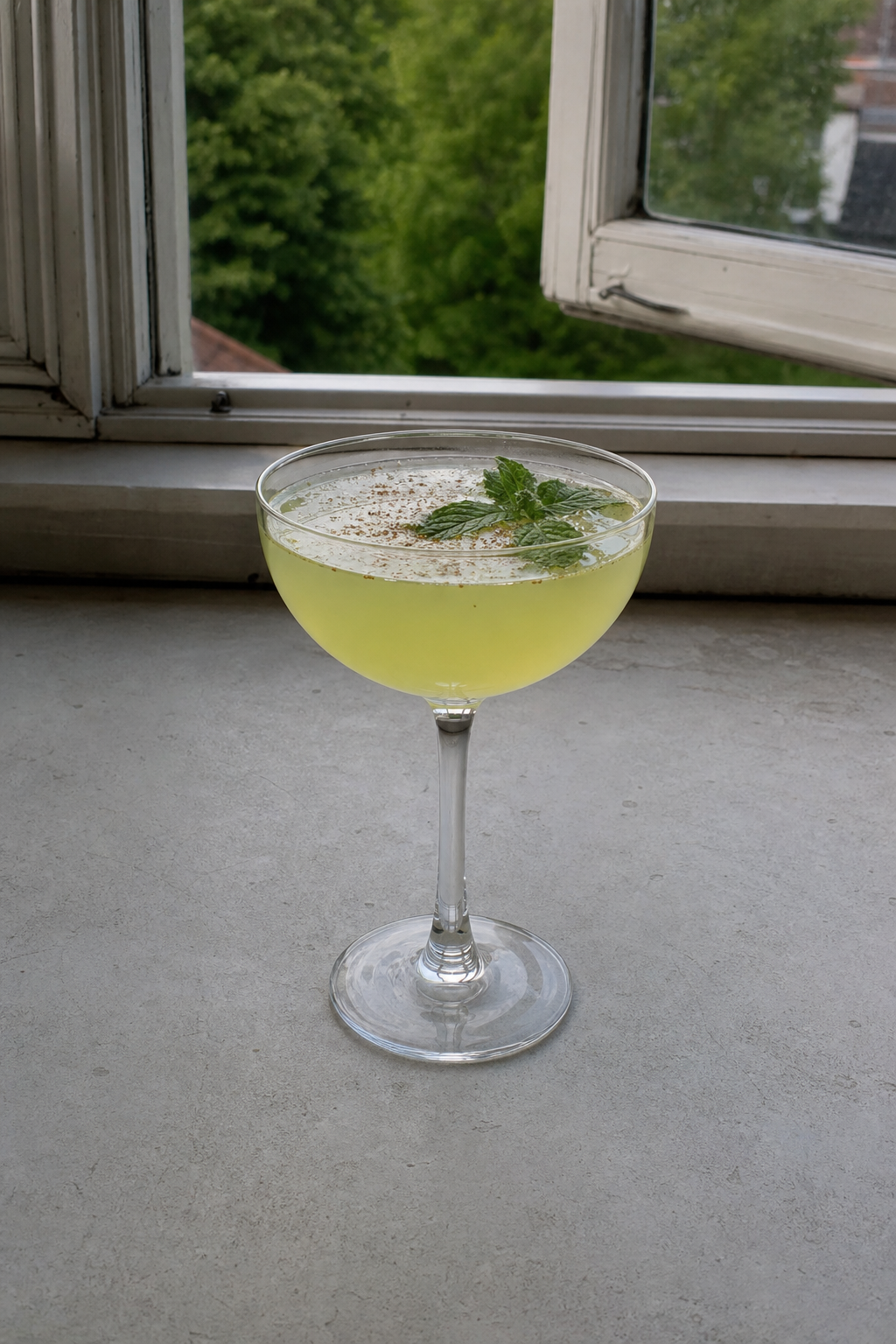 Chartreuse Swizzle cocktail